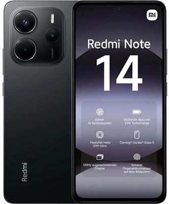 Смартфон Xiaomi Redmi Note 14 8/256 Midnight 10242